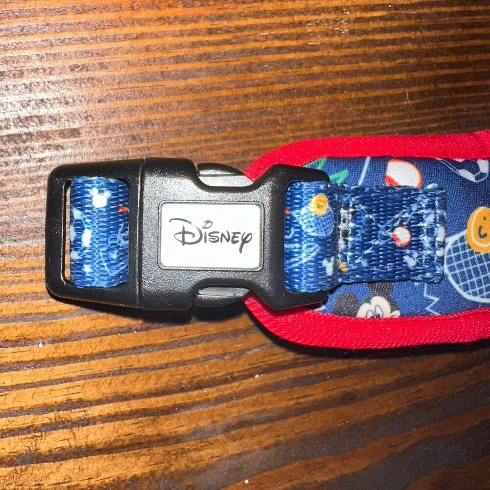 Sassy Woof Disney Mickey Mouse Blue Red Soft Vest Mesh Dog Harness Adjustable M